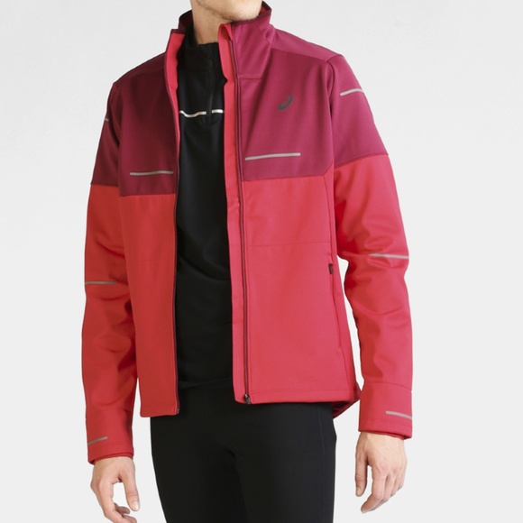NWT Asics Liteshow soft shell winter jacket zip up coat warm red small - Picture 6 of 6